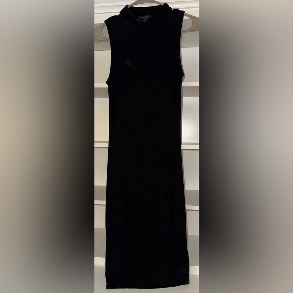 Forever 21 Black Midi Dress